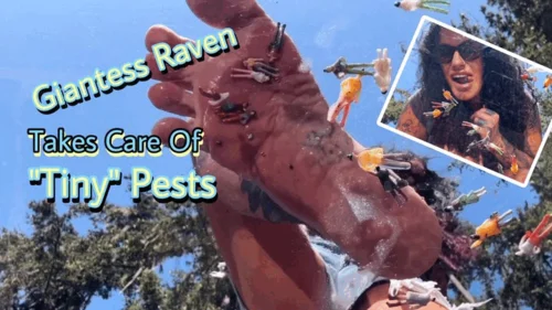 Mistressravenfd - GIANTESS RAVEN TAKES CARE OF “TINY” PESTS