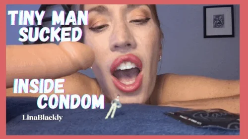 Linablackly - POV Giantess Sucks Dick with You in the Condom