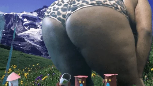 Mxdominionakacrushgoddess Clips - Giantess Ass Destroys Tiny Homes Mountains  4k