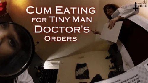Science Friction - Cum Eating for Tiny Man, Doctor's Orders - HD - featuring Lita Lecherous and Jane Judge, a medical fetish scene with tiny man verbal humiliation, femdom doctor play, shrinking fetish, joi, a medical examination featuring cum eating delivered via syrin