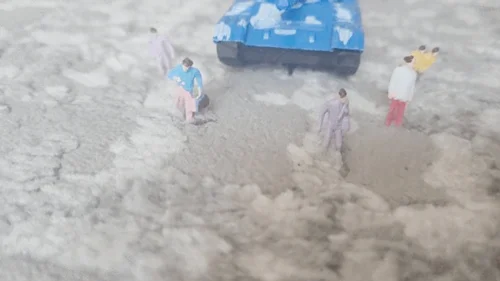 Sylnifty - Giantess with toys destroying everything