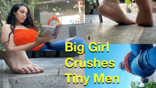 Rise Of The Giantess - Big Girl Crushes Tiny Men 4K - Giantess Barbara