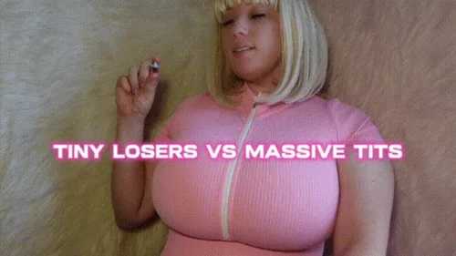 Tiffany Racks - Mean Giantess Devours A Tiny Man With Her Massive Triple G Tits | Spit Verbal Humiliation Cleavage Tit Worship Ass Destruction