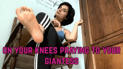 Misscutefeet Italy - get down on your knees before your giantess goddess to worship her