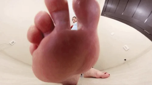 Under Giantess Soles - Althea - barefoot crushing VR 360 6K