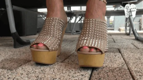 Pretty Merciless Feet - Cars under Giantess Lady B