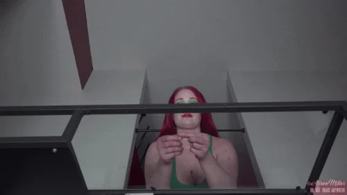 The Alison Miller - Giantess Smothers Tiny Little Man With Her Giant Ass