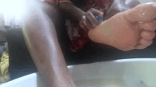Mxdominionakacrushgoddess Clips - Shrinking fetish - Teenie Sneaks into Giantess Foot Bath POV PT 2 4k smaller, Foot Domination, Giantess, Female Domination