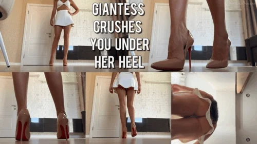 Monica Princess - Giantess crushes you under her nude louboutin POV 4K