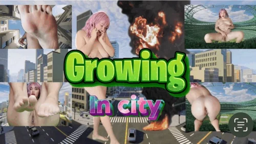 Lilyarmelsweet - Unaware Giantess growing in city 1