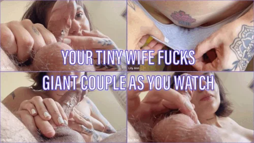 Yourlittlewhore - Your Tiny Wife Fucks Giant Couple As You Watch