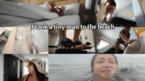 Soyisaoficialx - I found a tiny man in my hotel room and took him to the beach