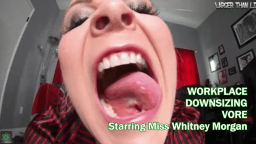 Miss Whitney Morgans Clips - Miss Whitney Morgan: Workplace Downsizing Vore - mp4