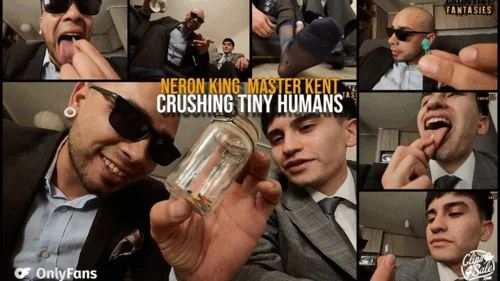 Latin Feet Fantasies - KING NERON | MASTER KENT | CRUSHING AND EATING TINY HUMANS