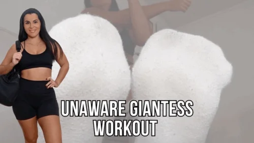 Lalo Cortez And Vanessa - Unaware giantess workout | ass crush, foot crush and vore - Lalo Cortez and Vanessa