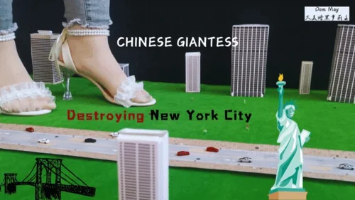 Dom May - CHINESE Giantess Dom May Destroying New York City