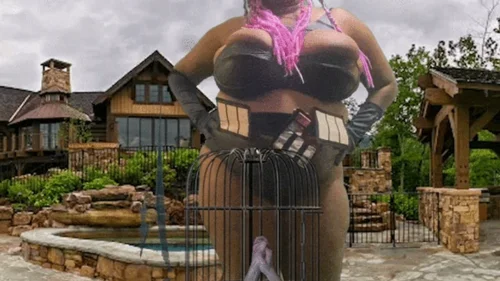 Mxdominionakacrushgoddess Clips - Shrinking fetish - Giantess MXDominion has fun teasing her new tiny pet while its in its cage, female domination, giantess special effects, giantess  4k