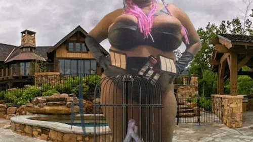 Mxdominionakacrushgoddess Clips - Shrinking fetish - Giantess MXDominion has fun teasing her new tiny pet while its in its cage, female domination, giantess special effects, giantess  4k smaller