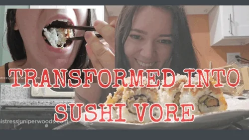 Juniperwoodsy - Transformed into Sushi: A Giantess's Delicious Treat