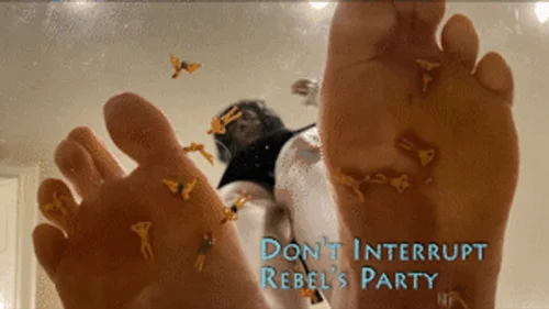 Canadian And Asian Giantess Fantasy - Dont Interrupt Rebels Party - HD 1080p Version - Under Glass Micro People On Her Kitchen Floor