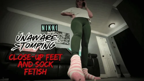 Ginary's Giantess Adventures - Unaware Stomping: Nikki’s Foot, Sock and Butt Tease (HD 1080p WMV)