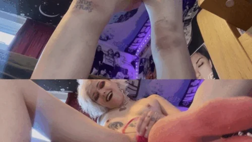 Glitterqueen1999's Clip Store - glitterqueen1999 gets watched by a tiny man as she cums, unaware giantess giantess fetish shrinking fetish mindfuck gothic tattoos piercings
