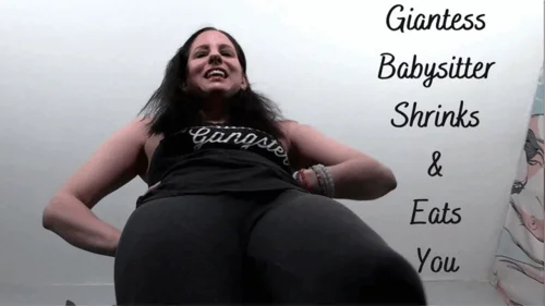 Bianca Bakers Fetishes - Giantess Babysitter Shrinks & Eats You- MOV