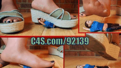 Miss Brandi Sparxxx 92139 - GIANTESS WEDGES vs TINY - Stomping your cum out, Trampling, Crushing, Miss Brandi Sparxxx, CUSTOM 4k