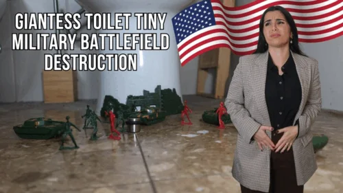 Lalo Cortez And Vanessa - Giantess toilet military battlefield crush - Lalo Cortez and Vanessa (custom clip)