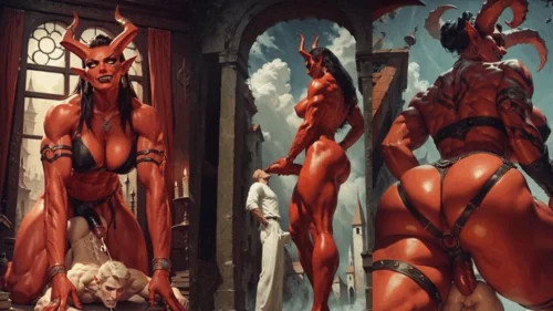 Dark Fantasy Porn - Demonic Giantess Persuades You to Worship Her Massive Cock