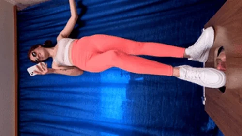 Furious Girls - Floor-face trampled by 20 yo gym pretty in dirty sneakers (part 1 of 8), flo198x 1080p