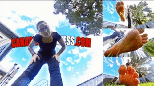 Canadian And Asian Giantess Fantasy - Chased Around Eclipses Backyard EXTREME POV - HD 720p Version