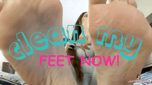 Bigandsmallgirls - Giantess Crew - Victoria - Clean my feet NOW