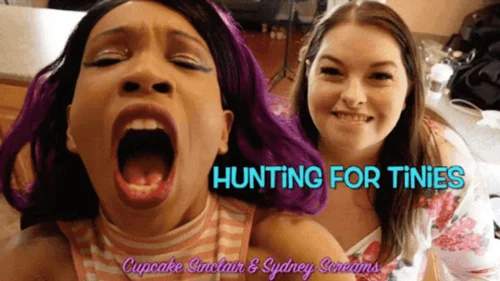 Sydney's Fetish Fantasies - Hunting for Tinies - Starving Cupcake Sinclair and Sydney Screams Search for Tiny People to Vore - HD 1080 WMV