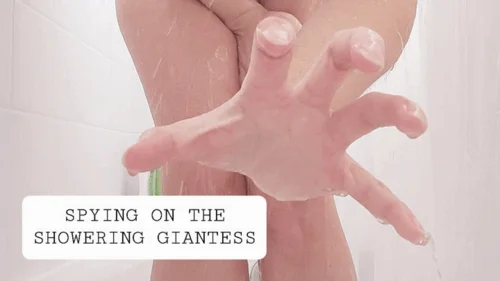 Alleria Mystic - Spying on the Showering and Masturbating Giantess