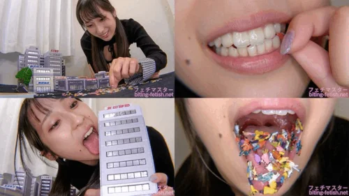 Japanese Asian Biting Mouth Fetish - Mino ri Mashiro - Giantess Cute girl Mino ri's innocent destruction of the city part1 - 1080p