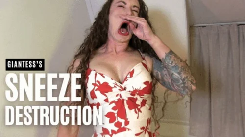 Muscle Babe Claudia - Giantess’ Destructive Sneezes Attract Lesbian Lover 720p