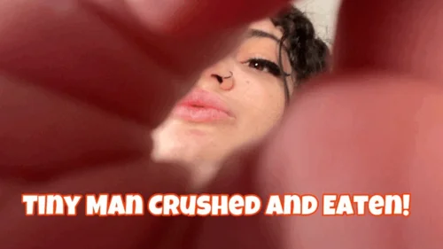 Lydia’s Fetish Factory - POV Giantess Tiny Man Crushed and Eaten by Giant Woman Lydia Black- HD 1080 MP4 Giantess, Caught, Squeezed, Squished, Tasted