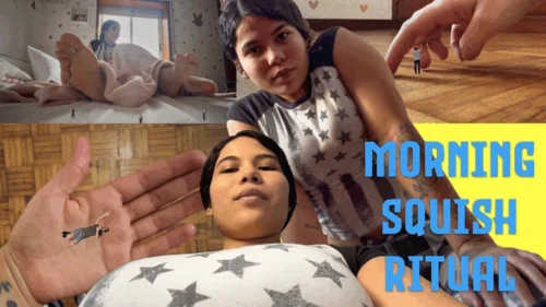 Rise Of The Giantess - My Morning Squish Ritual - 1080 - Latina Giantess Kelly