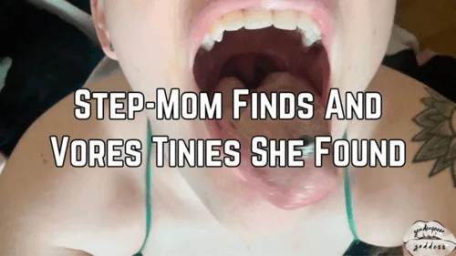 Thehairygiantess - Step-Mom Phoenix Bates Finds And Vores Tiny Humans 4k HD - Tiny Man POV - Oral Vore - Hairy Armpits - Boob Crush - Tiny Figurines Scale 1:700 -
