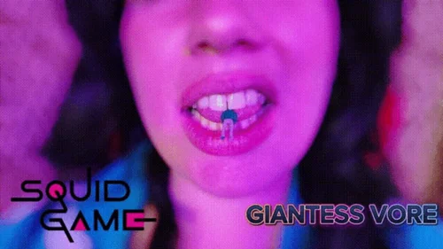 Tiffany Racks - Squid Games Giantess Vore | Player #067 Devours Her Competition | Cleavage Tit Worship Swallowing Tiny Men