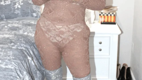 Naughty Alaya - HOT BODYSUIT, HEELS, PUSSY TOY PLAY CUMMING AND YOUR CUM RAINING DOWN ON ME