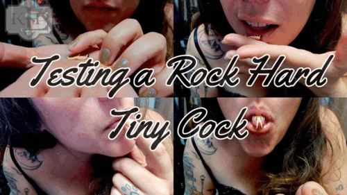 Ladykassandra - Testing a Rock Hard Tiny Cock