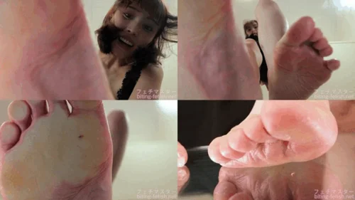 Japanese Asian Biting Mouth Fetish - Momo Shiraishi - Shrunken - Being crushed by the giant bare feet of a beautiful woman - 1080p