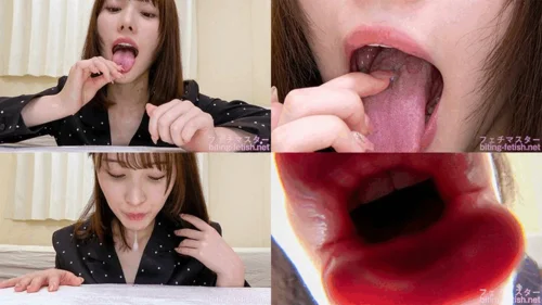 Japanese Asian Biting Mouth Fetish - Momo Shiraishi - Giantess ASMR - Giant cute girl makes dwarf ejaculate repeatedly in her mouth and swallow him whole - 1080p