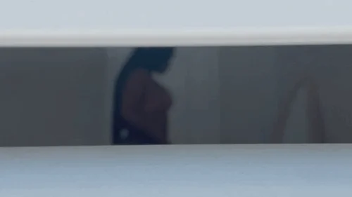 Big Ebony Ass And Pretty Feet - Unaware Ebony giantess being watched