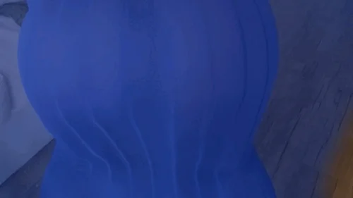 Big Ebony Ass And Pretty Feet - Ebony giantess twerking in a tight blue dress