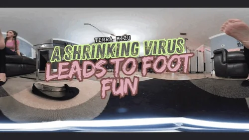 Ginary's Giantess Adventures - **VR 360** Terra’s Foot Fetish Play with a Shrunken Man (SD 720p WMV)