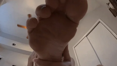 Giantess Tara - Giantess Stepmom teases shrunken Stepson with feet and asshole
