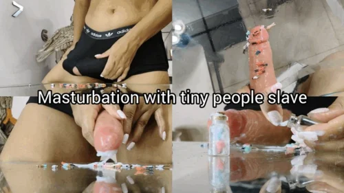Soyisaoficialx - Masturbation and cum on tiny people slave